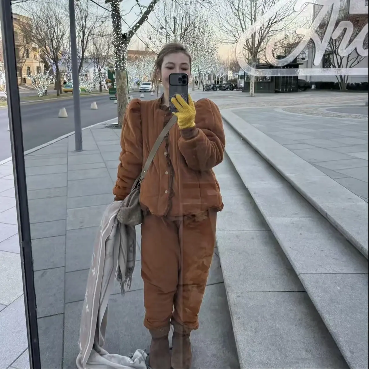 2025冬季新款立领纯色加厚夹棉保暖可外穿家居服套装睡衣女