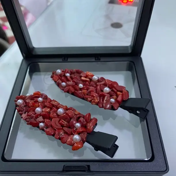 藏式复古手工民族风女用侧边发卡头饰