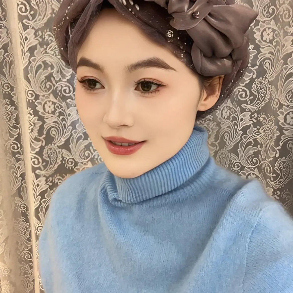 新款公主风发戴帽