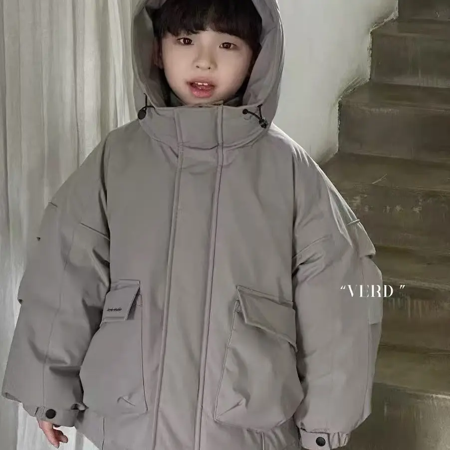 由拉 未读中大童冲锋衣款羽绒服