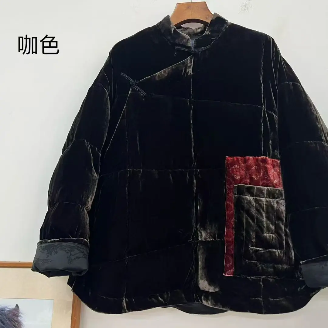 布衣家小铺推荐～原创古兰木荼家宽松白鸭绒棉衣351107