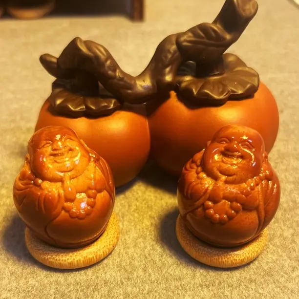 橄榄核雕刻文玩手工老料弥勒作品