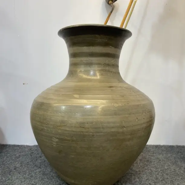 手工陶瓷复古风格花瓶家居装饰干花鲜花插花花器