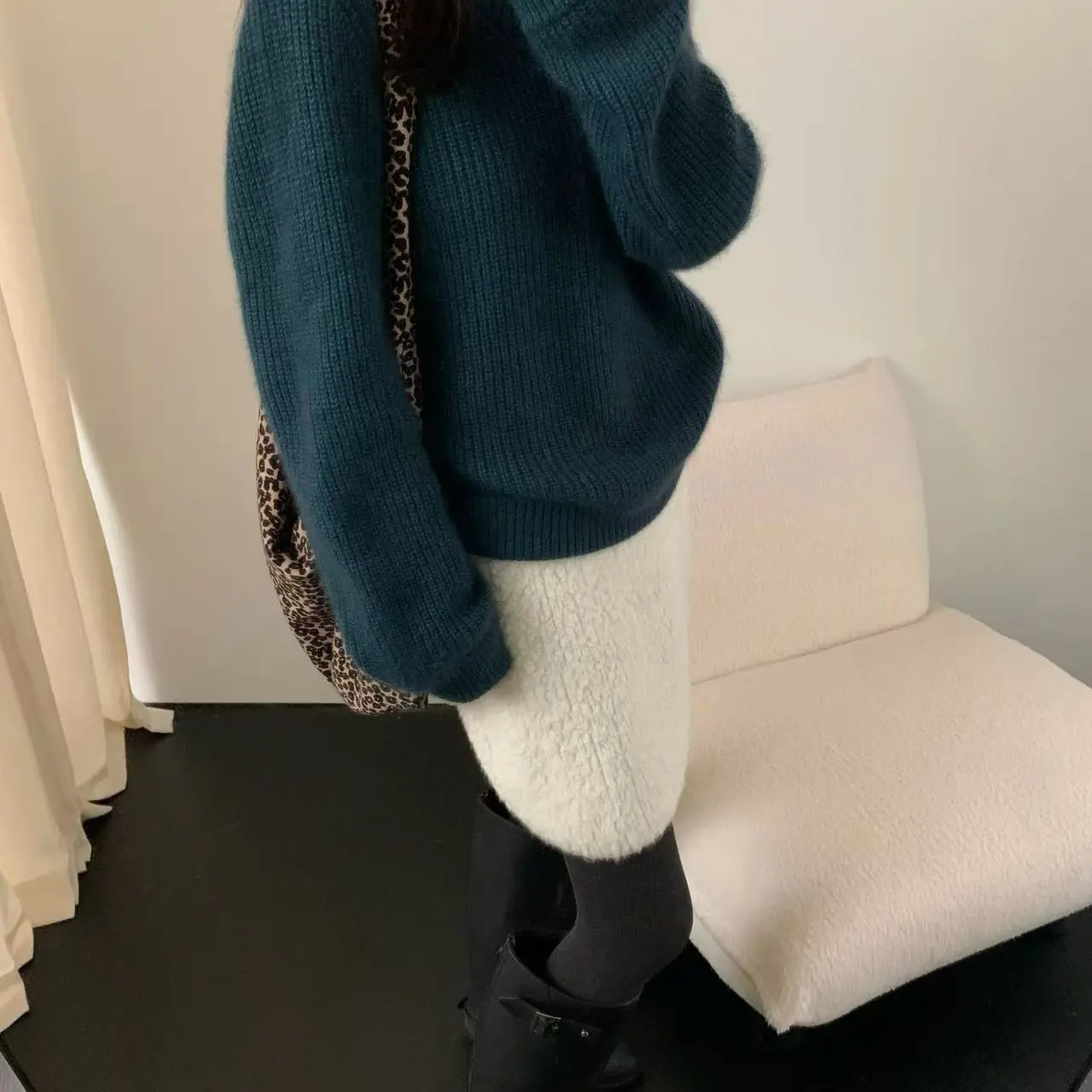 【700】实体秋冬新款慵懒风宽松显瘦长袖套头毛衣女装