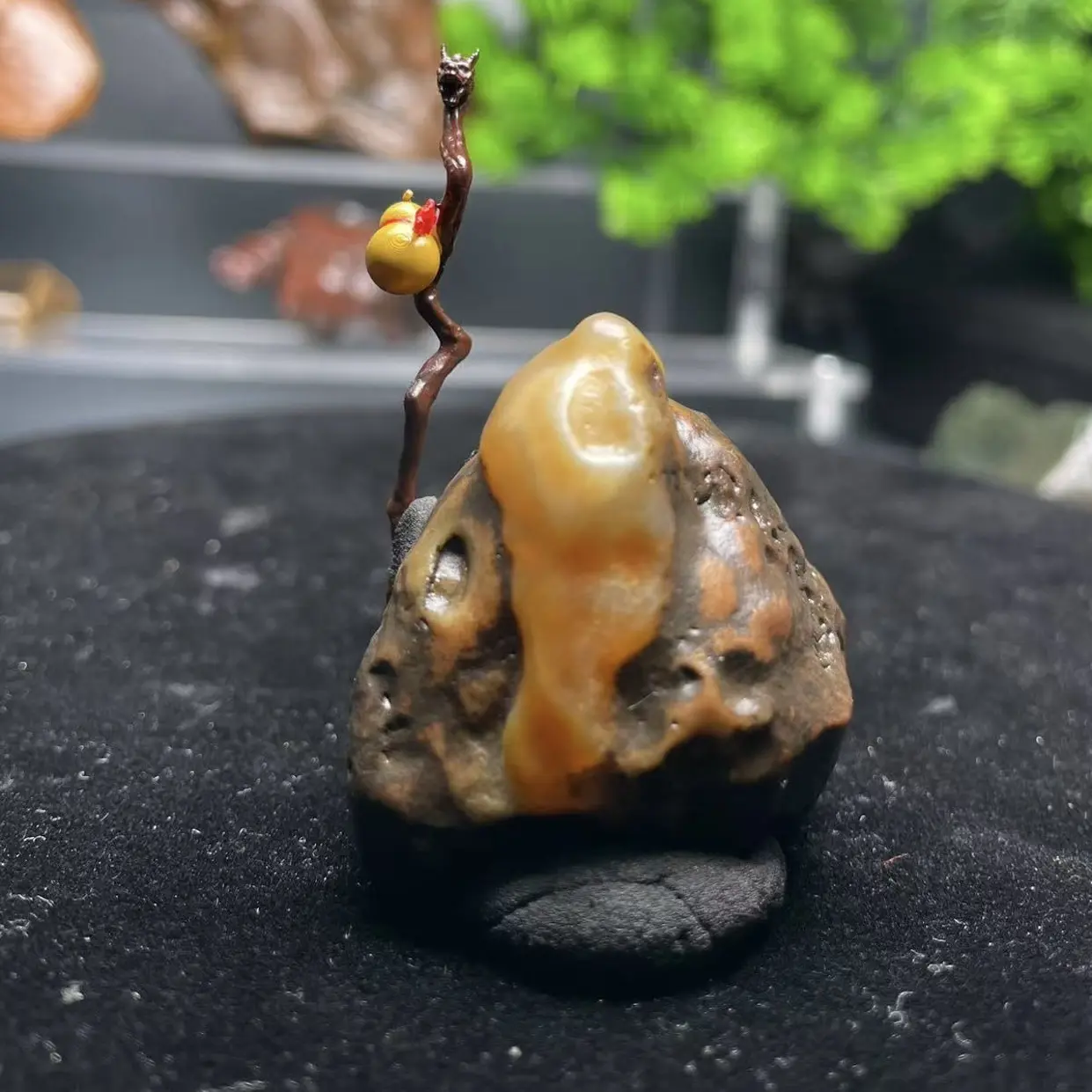 阿拉善奇石、沙漠漆、戈壁石、观赏石、象形石摆件