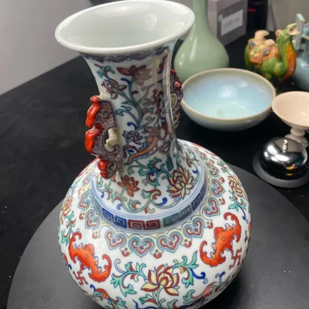 仿古瓷 仿古瓷五彩瓶5555