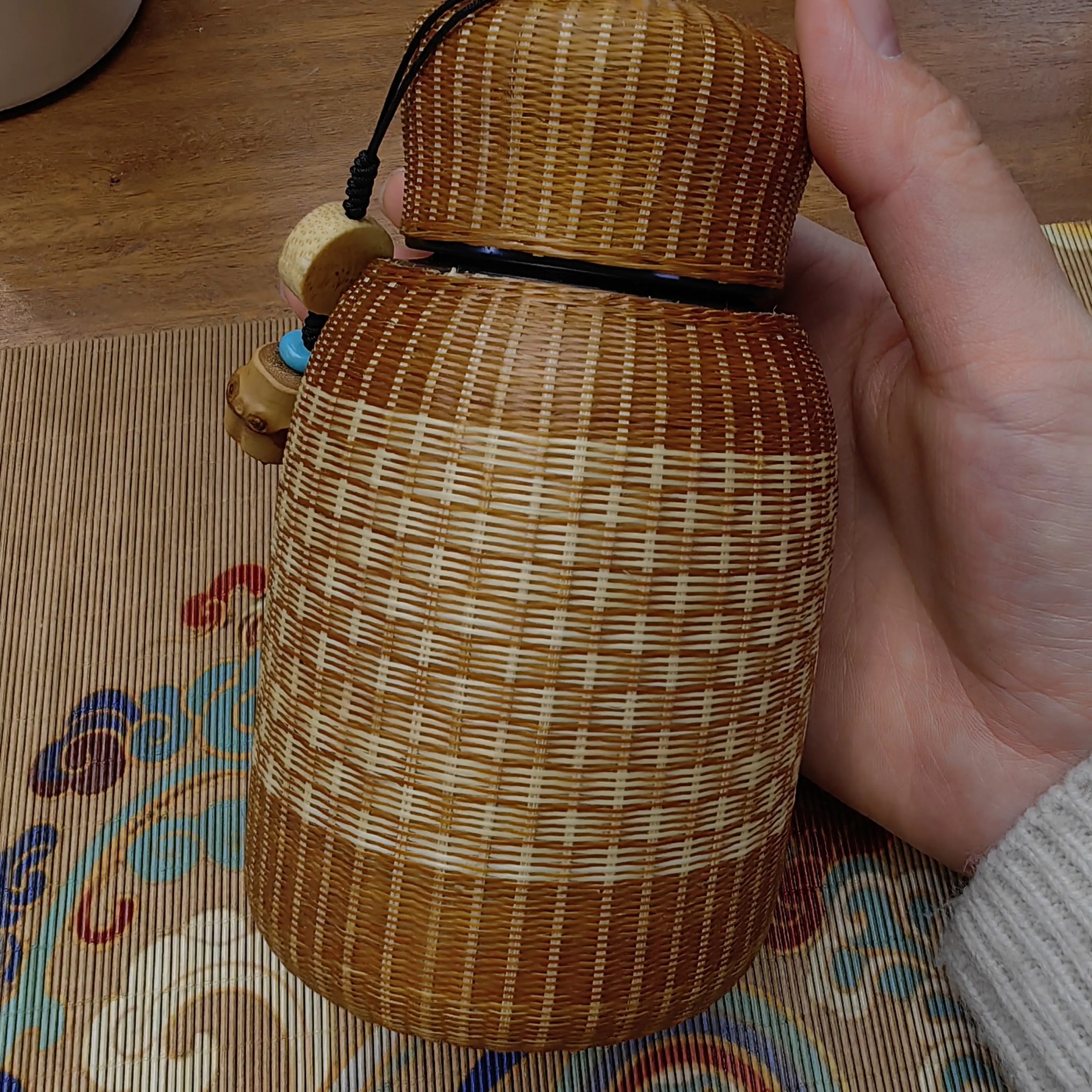 非遗手工竹丝保温杯便携旅行高端茶具商务礼品