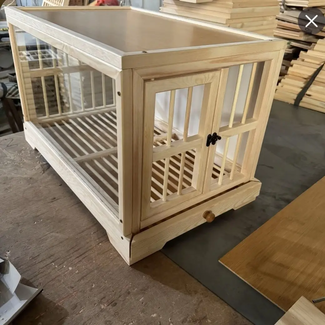 实木手提式鸽子展示笼多种尺寸可选满足多样需求