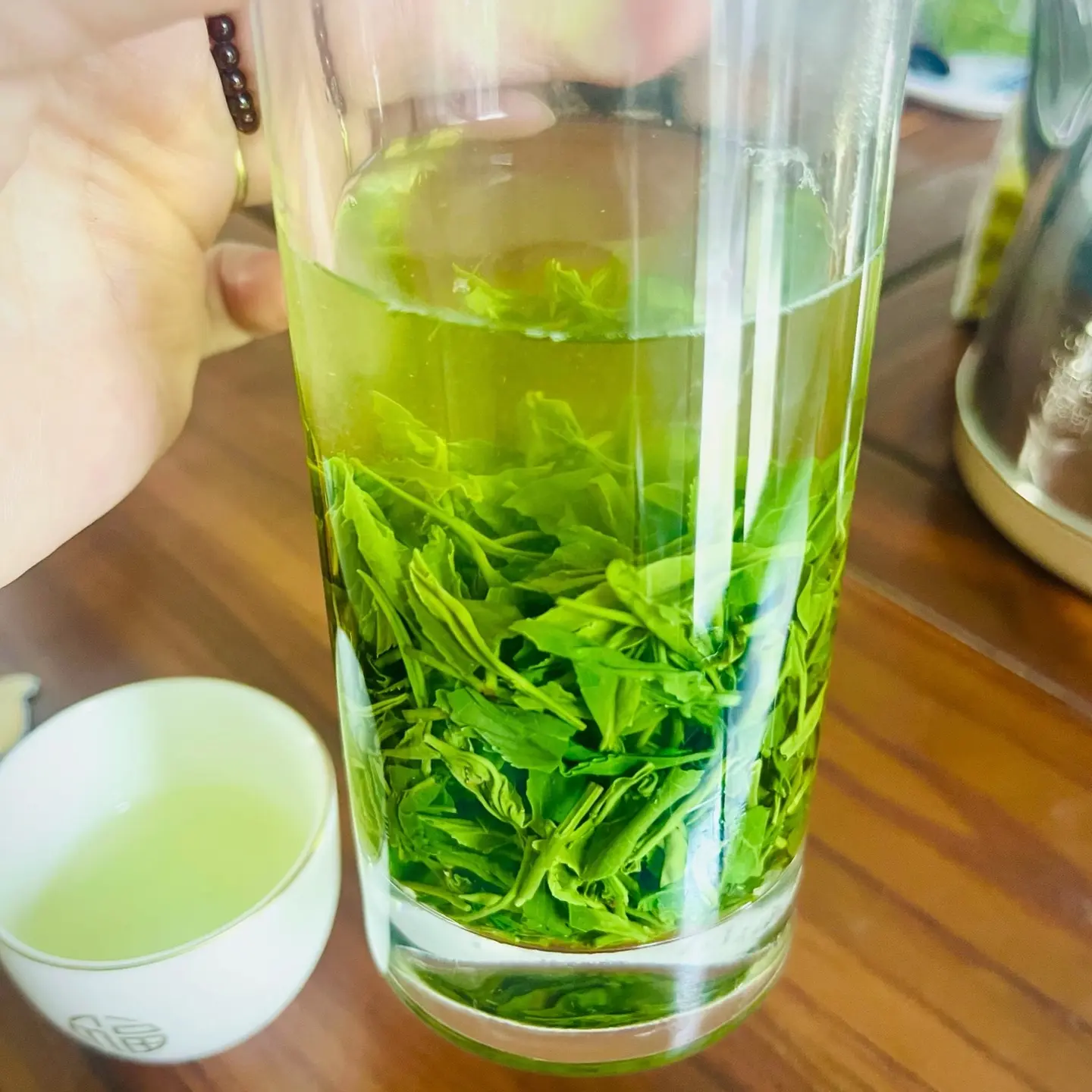 新茶高山绿茶谷雨前芽芯炒青浓香耐泡老工艺