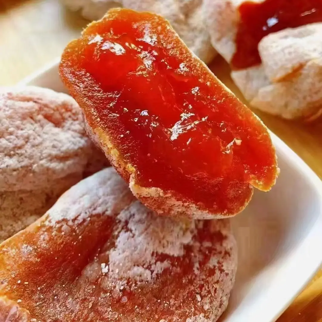 陕西富平流心降霜吊柿饼农家头茬特产