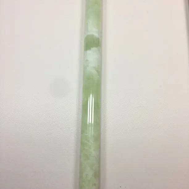 天然蛇纹石岫玉擀面杖！约43.9×3.5cm