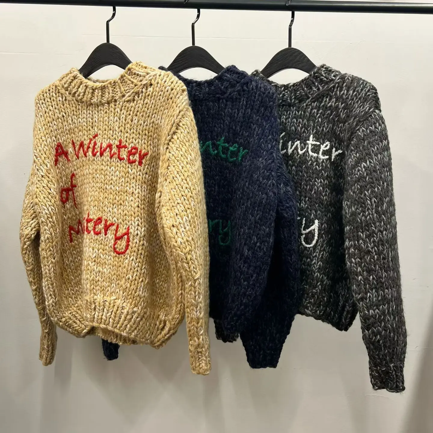 【韵韵在韩】韩国正品代购 东大门套头圆领针织毛衣1117 NO退NO换