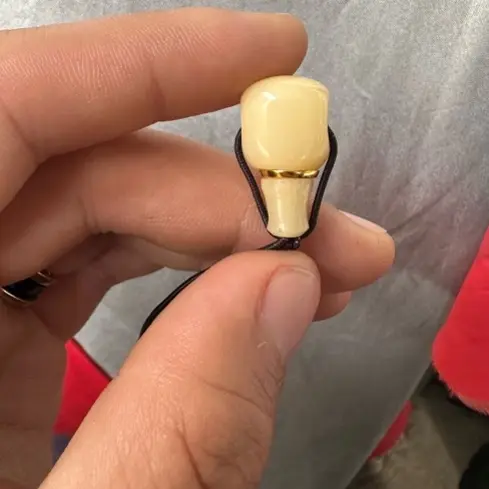 原生态玉化黄透驼骨精工分体三通文玩配饰