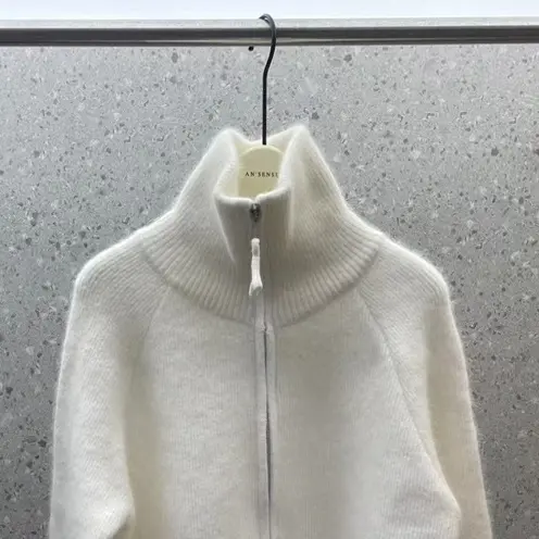 秋冬立领拉链加厚针织开衫外套女简约宽松慵懒风毛衣上衣新款