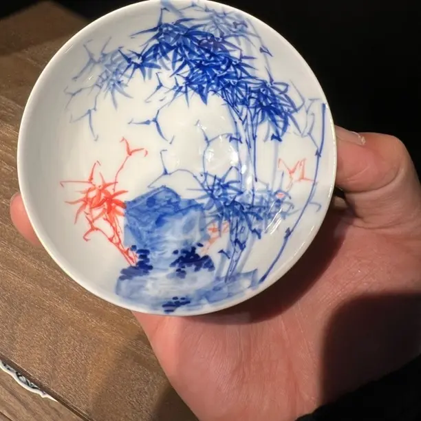 景德镇手绘陶瓷普洱写意画主人杯