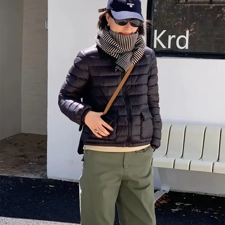 25新款短款立领爆款白鸭绒服女冬季排骨显瘦保暖百搭外套小个子潮