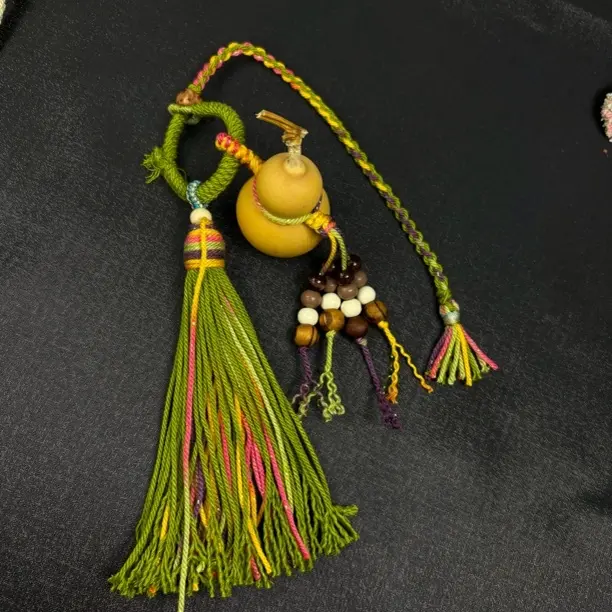 汽车包挂钥匙扣纯手工编织可盘玩