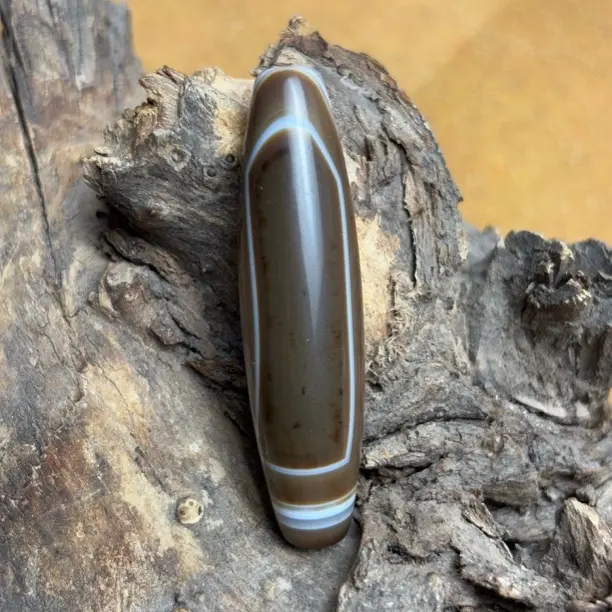 天然缠丝玛瑙美拉德色三眼天圆地方