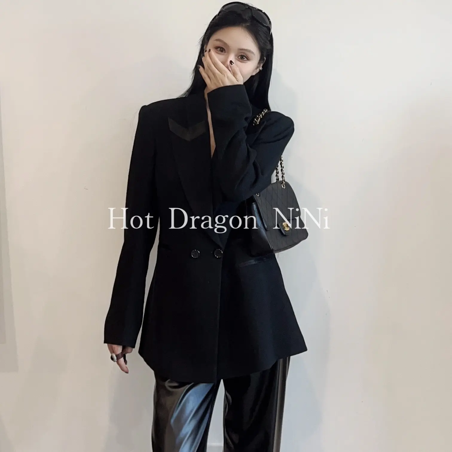 「Hot Dragon NiNi 」独立设计品牌 经典气质高级感双排扣西装外套