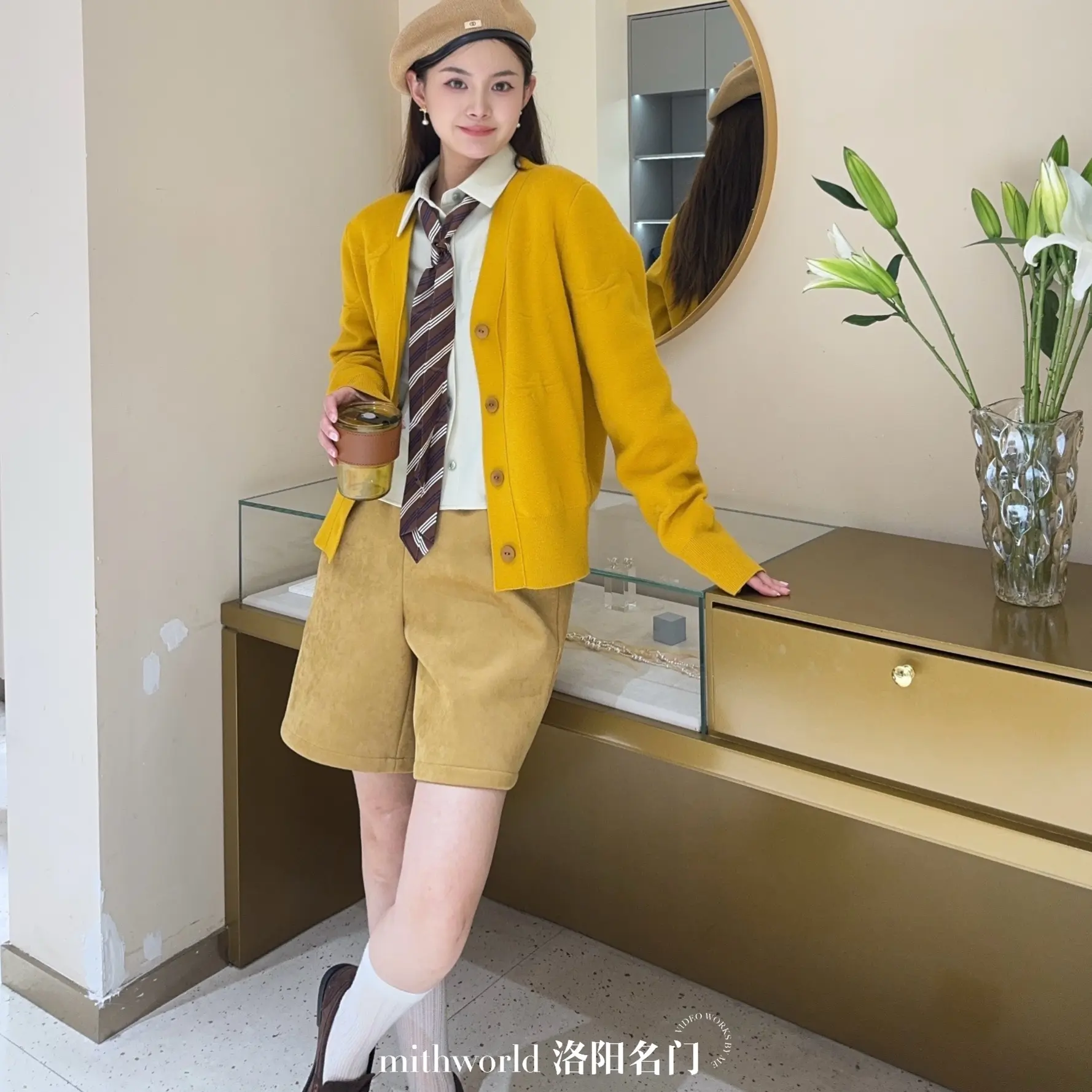 短款常规连袖慵懒风日式冬季开衫款街头风毛针织衫