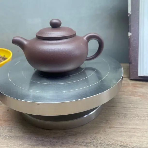 宜兴原矿紫泥随缘壶全手工制作