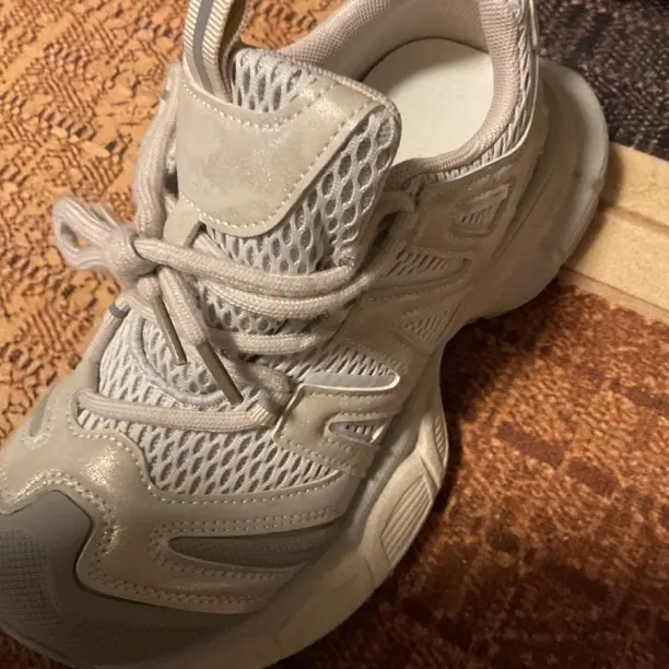 运动鞋老爹鞋男鞋厚底网面低帮时尚女士灰色休闲鞋