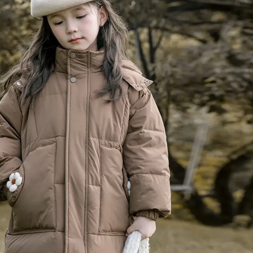 秋冬新款加厚蓄热亲子连帽羽绒服F10