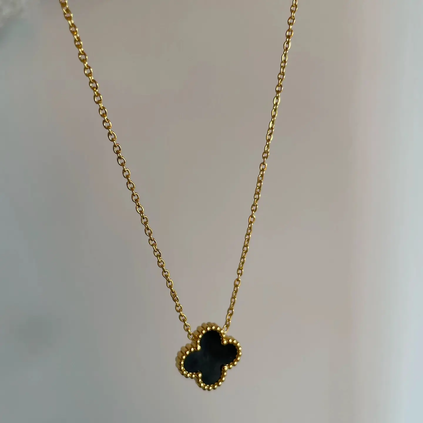 钛钢项链 钛钢气质简约风几何图案锁骨链项链