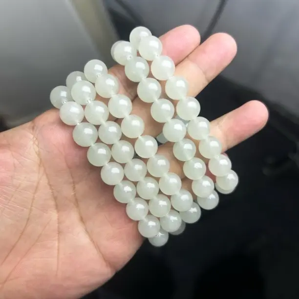 东陵玉浅白晴卡10mm（多样性发其一）