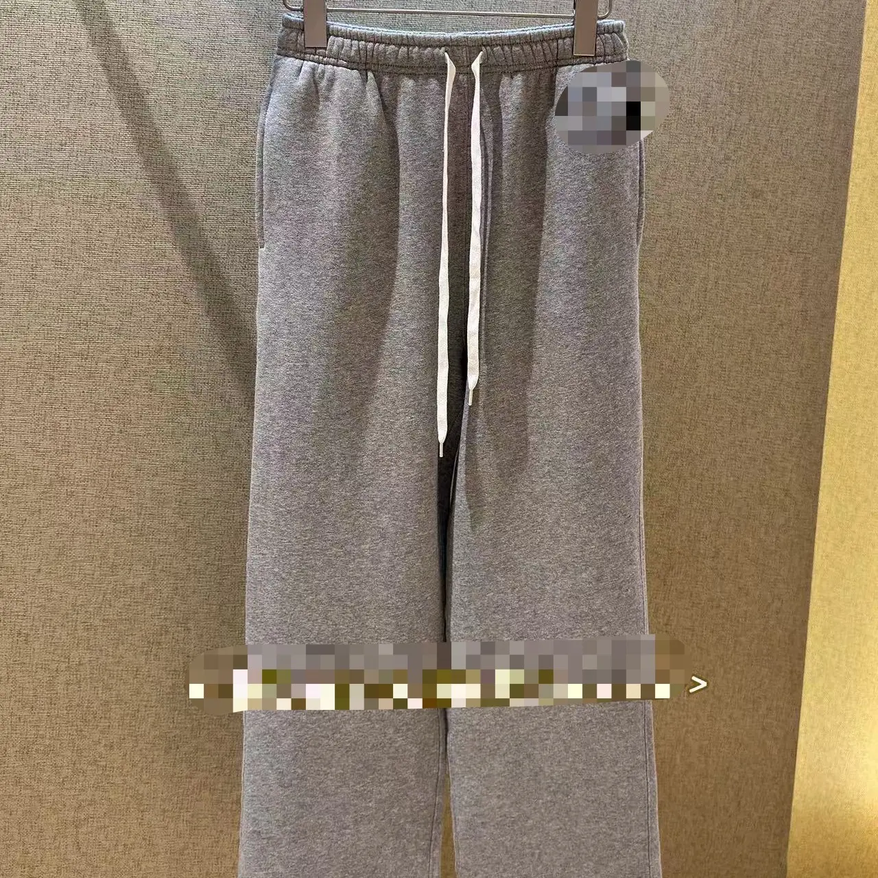 秋冬新款加绒休闲裤宽松显瘦百搭直筒女装加厚保暖外穿