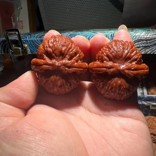 文玩闷白狮子头核桃43✖️43