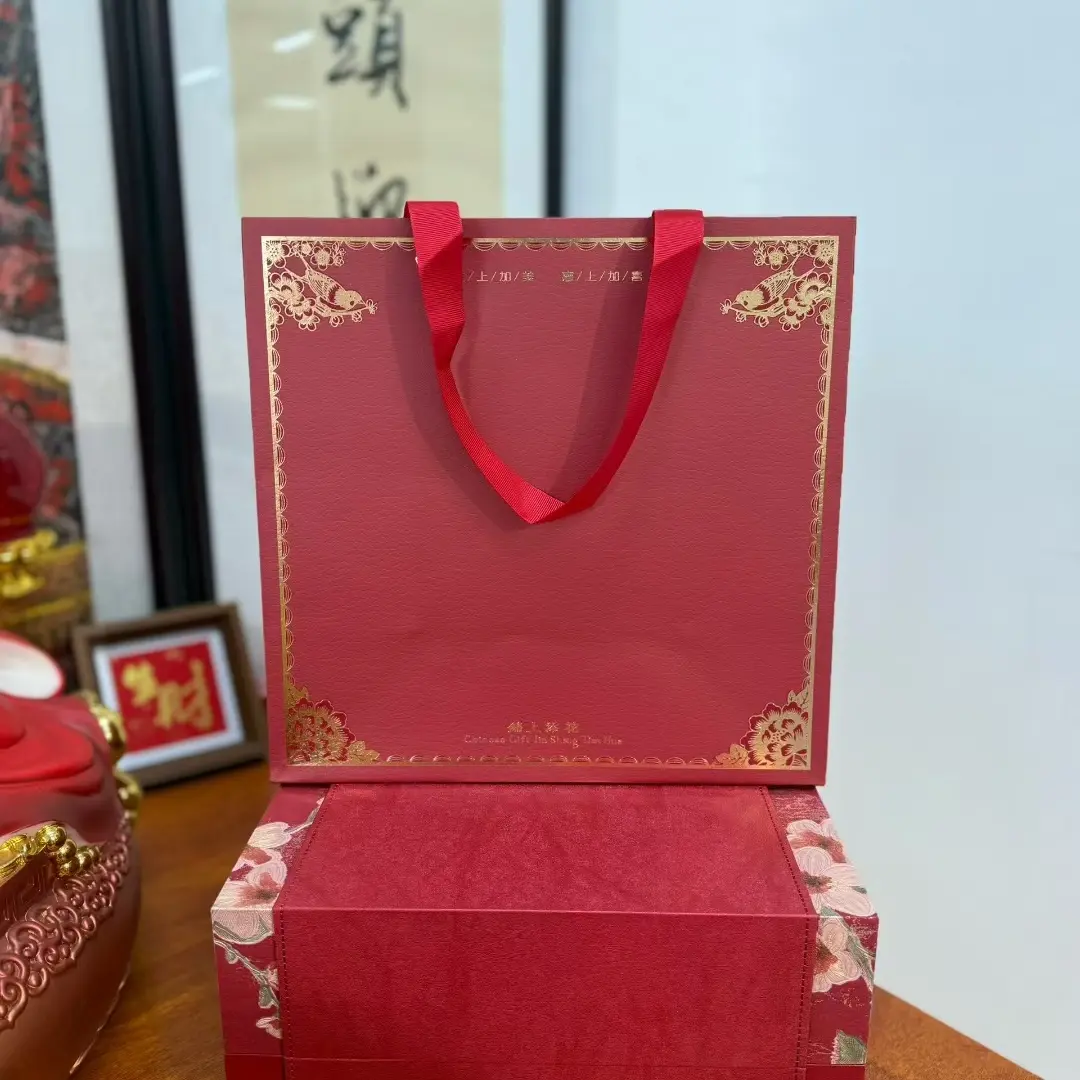锦上添花石斛灵芝鹿茸片红参片西洋参礼盒送长辈领导滋补养生礼品