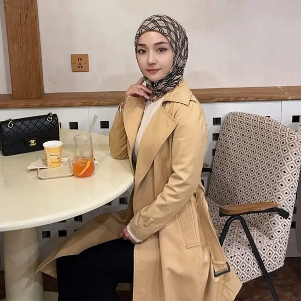 鲁米阿斯玛【英伦格纹】大牌感棉羊毛方巾