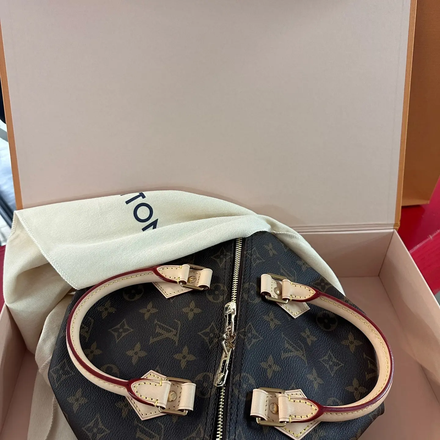 95新 LouisVuitton/路易威登 lv老花sp25单肩斜挎包包