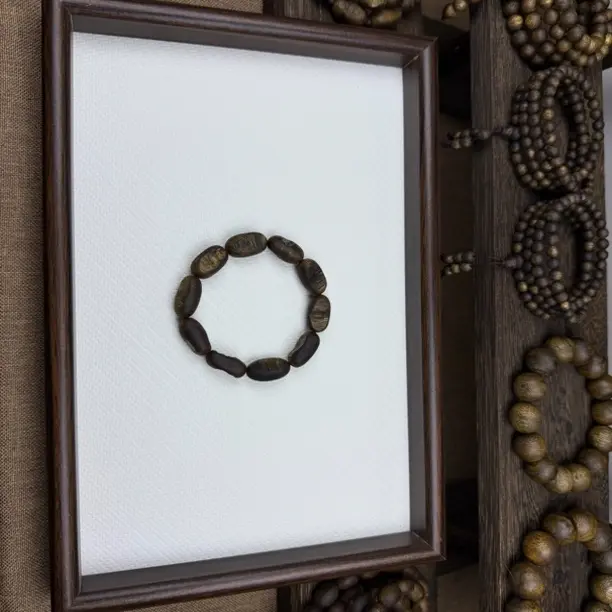 沉香沉香手串留疤单圈手串12mm12克+满油香味浓郁一条