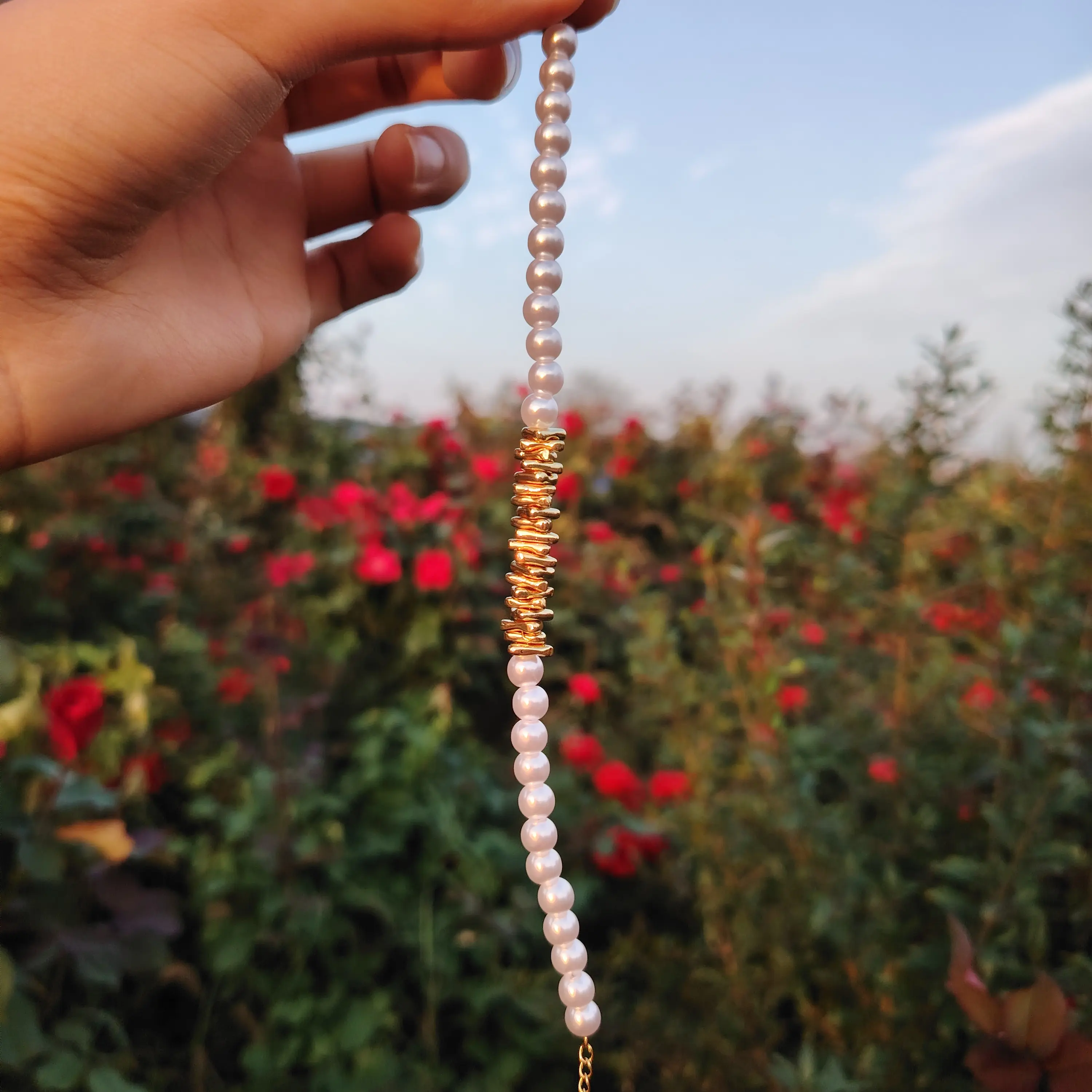 合金仿珍珠手链 精致轻奢高级感时尚手链