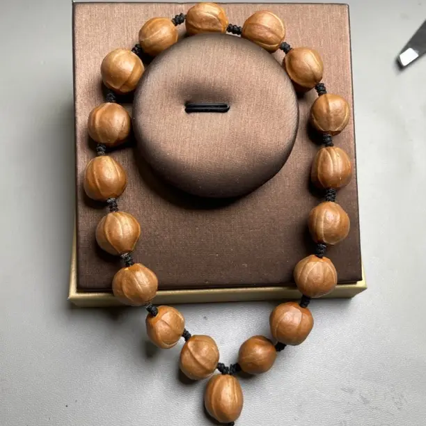 《小桶珠》手持原生态小籽文玩1.4小桶珠时尚尺寸橄榄核