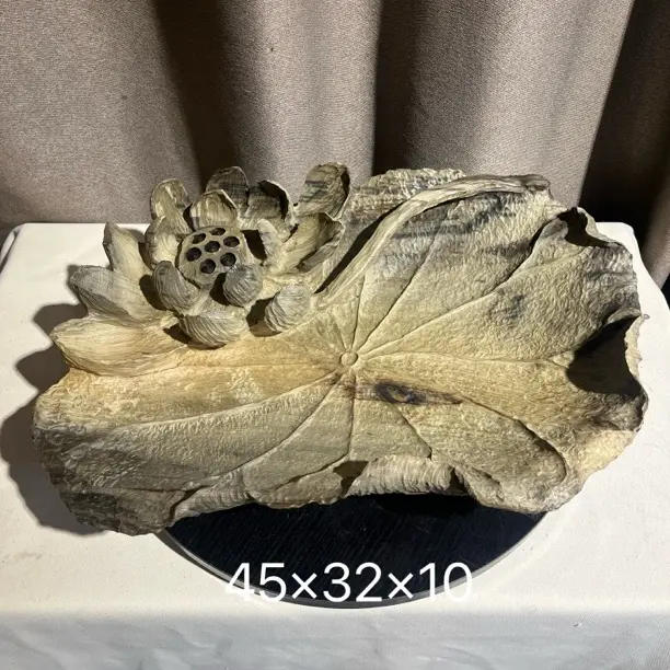 阴沉木果盘 手工雕花果盘 寓意美好和气生财