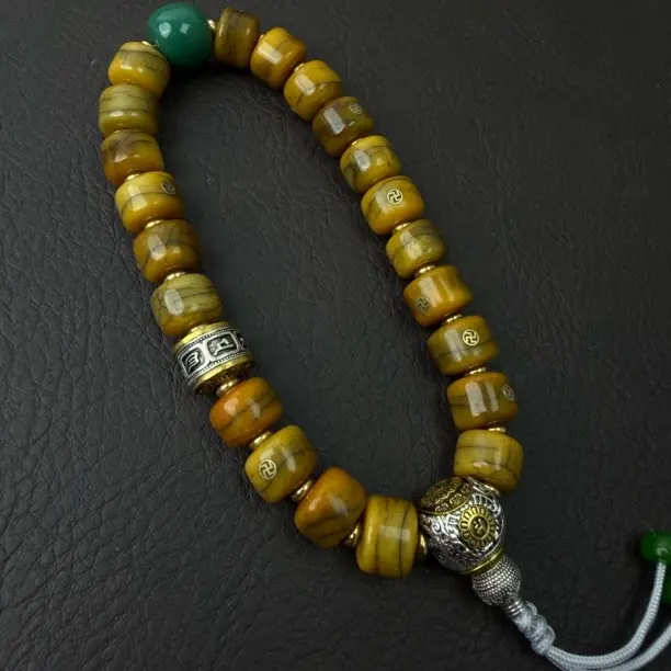 藏式手持手串搭配