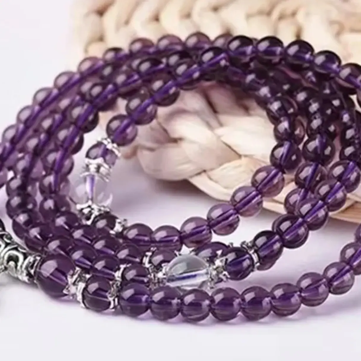 紫手串多圈（无礼盒）