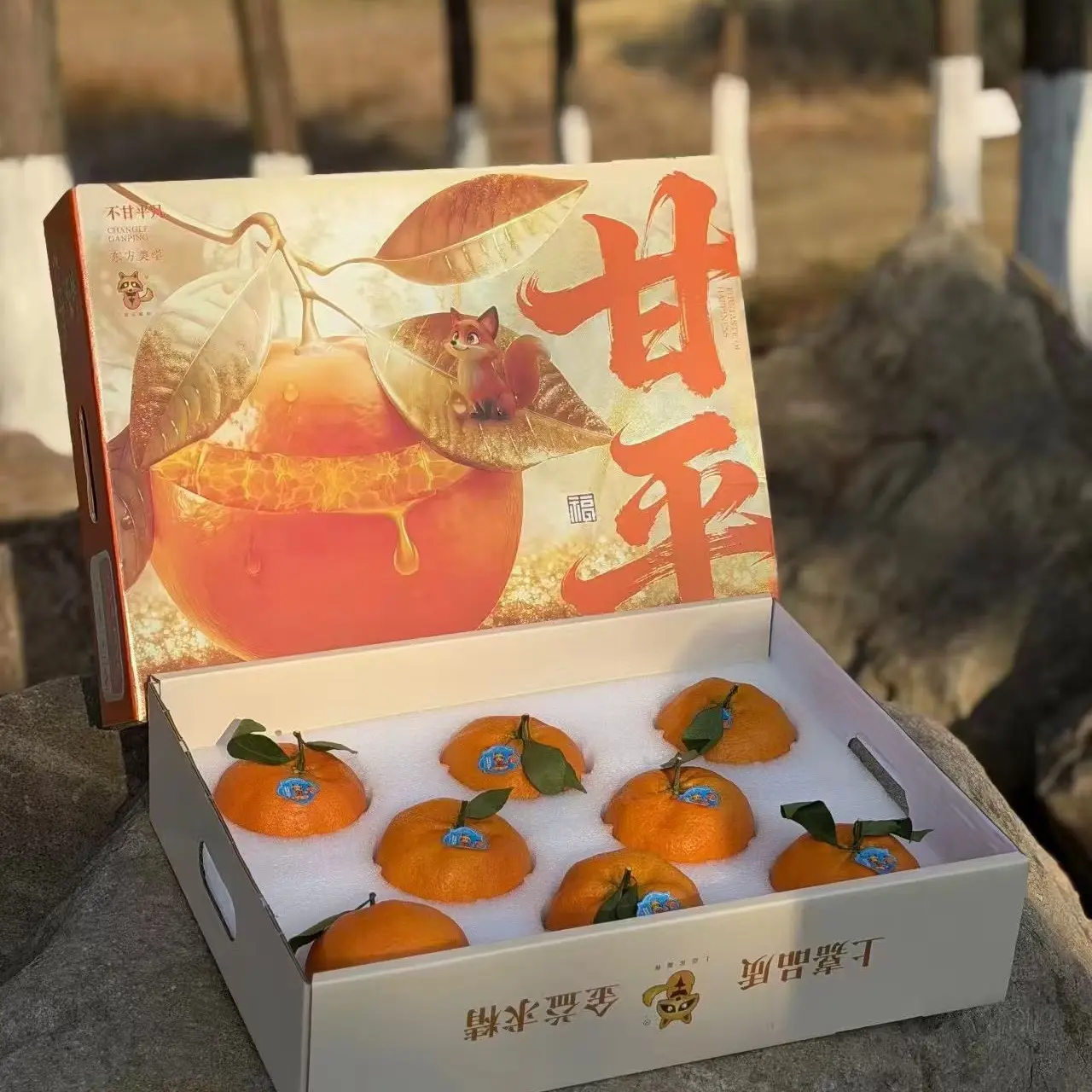 【金狐狸】甘平 大柑橘薄皮多汁 风味浓郁甜润可口礼盒装约5斤