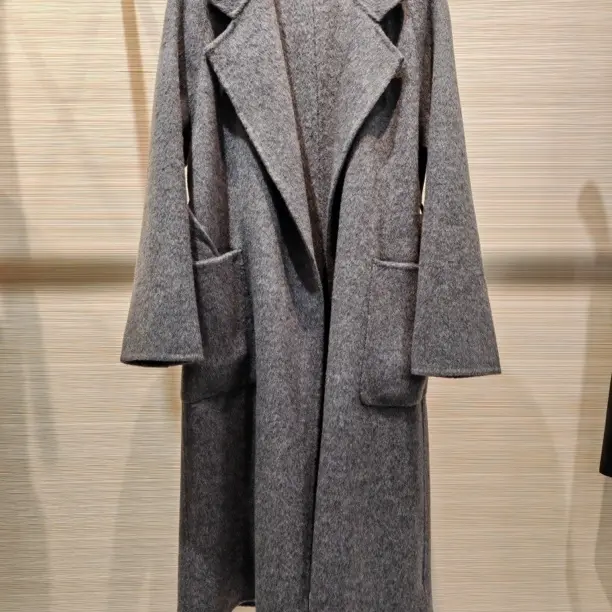 秋冬新款宽松显瘦长款女士浴袍款大衣430571