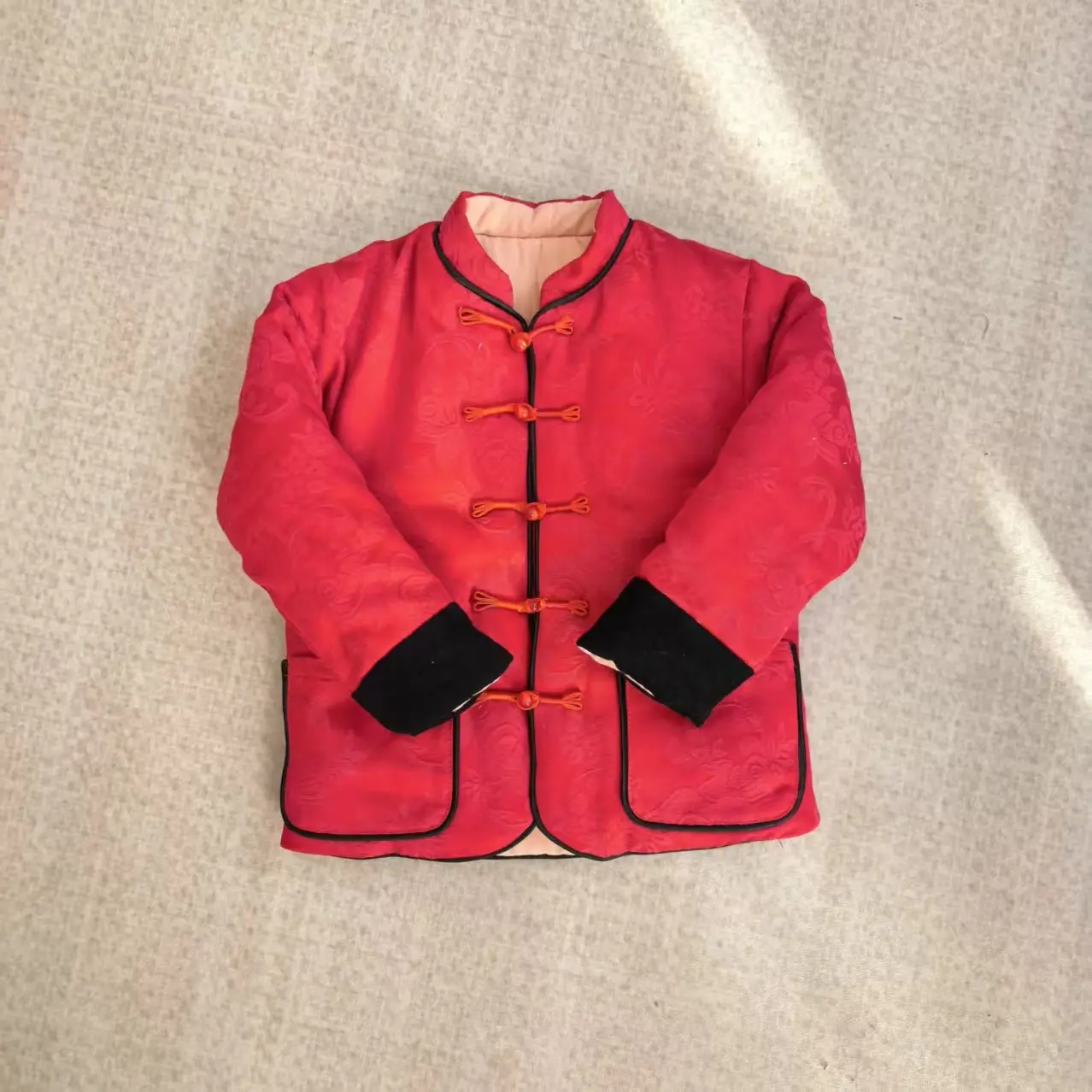 新中式加厚长绒棉儿童冬季棉衣外套