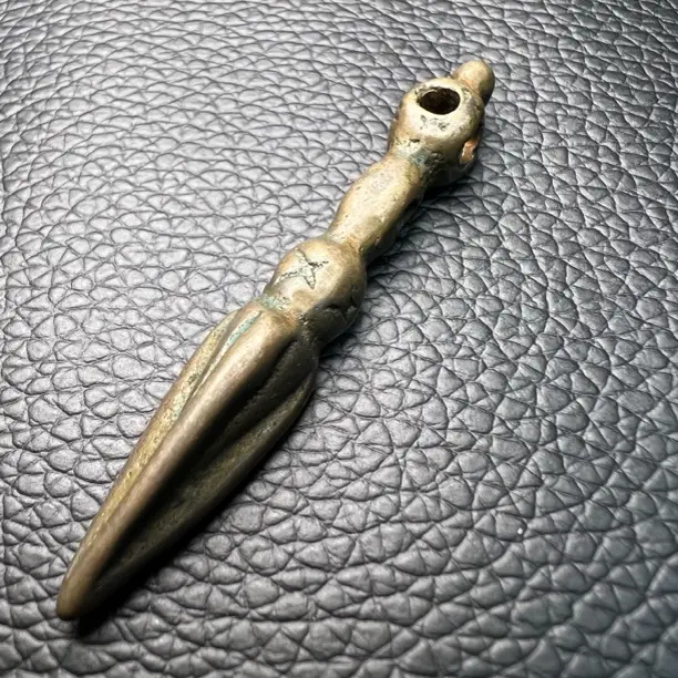 藏式手工纯铜金刚撅文玩法器手持件