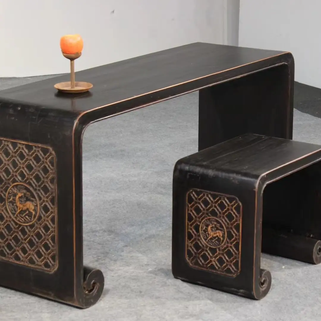 实木古风中式共鸣古琴桌凳国学书法茶艺桌架