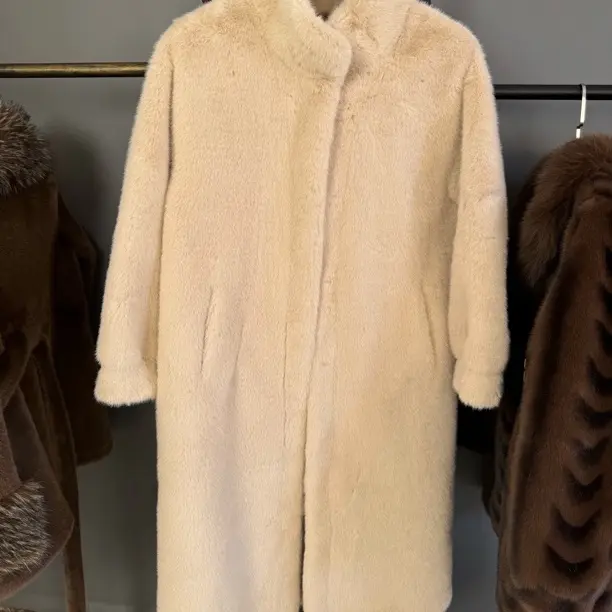 冬款加厚貂绒立领女士环保百搭韩版外套