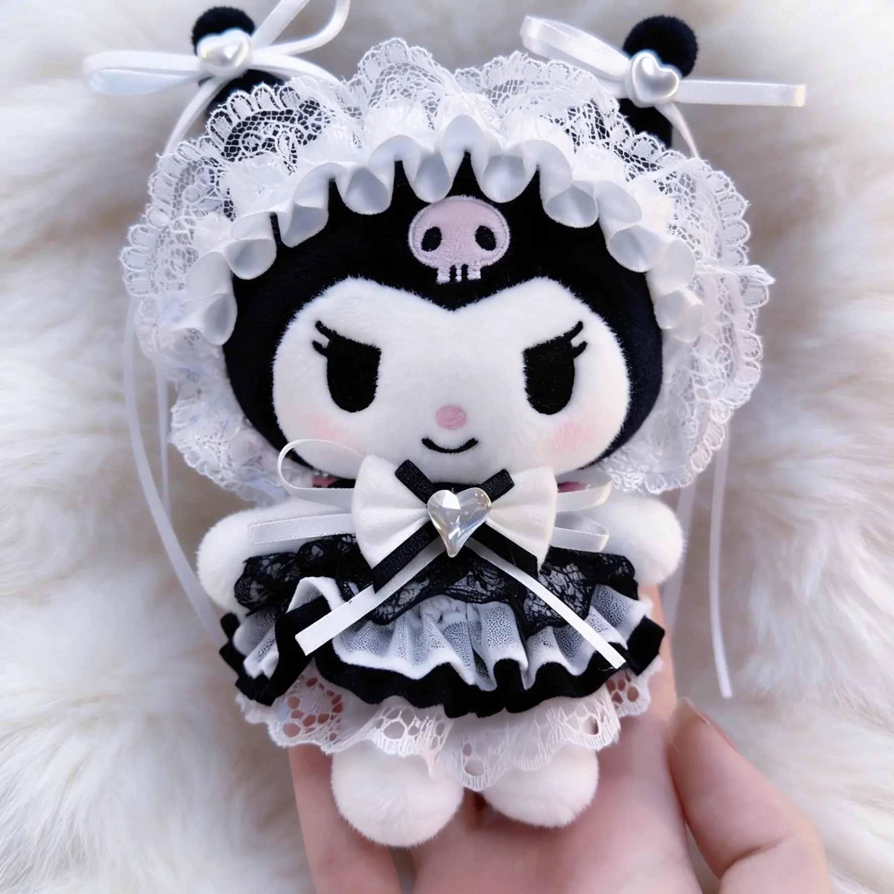 【正版】女仆库洛米毛绒挂件包包挂饰送闺蜜生日礼物玩偶