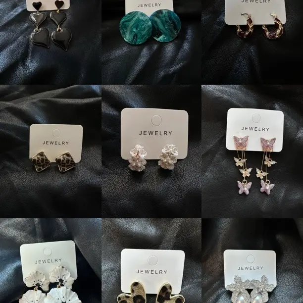 铜合金锆石耳饰 轻奢小众气质高级感耳饰 直播间选款