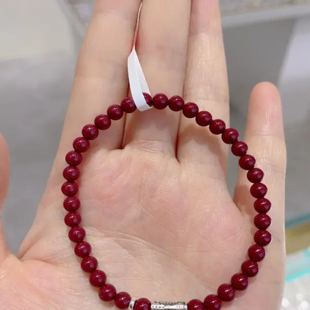 含辰砂工艺品含辰砂正品红晶砂朱砂女款小众文玩招财转运