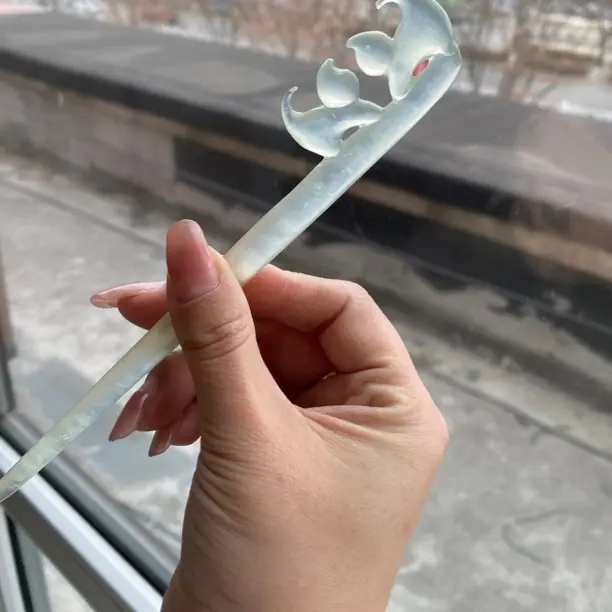 古风发簪新中式盘发女气质国风简约超仙簪子汉服头饰后脑勺发饰